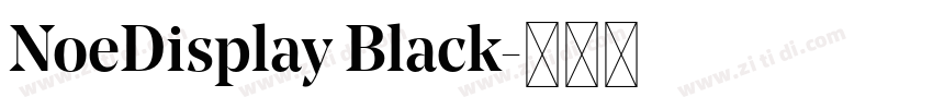 NoeDisplay Black字体转换